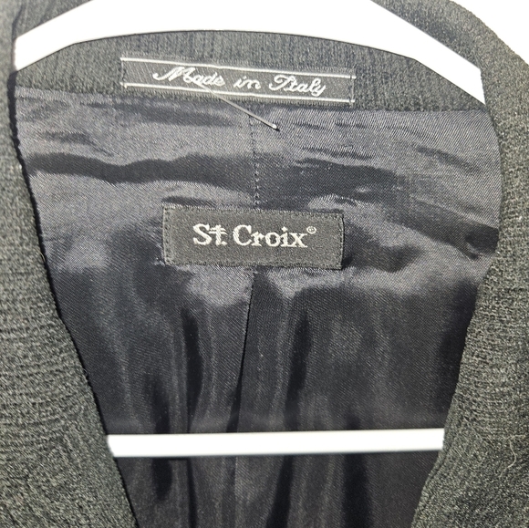 St. Croix Mens Black Courderoy Suit Jacket Size 44/L - Picture 8 of 14